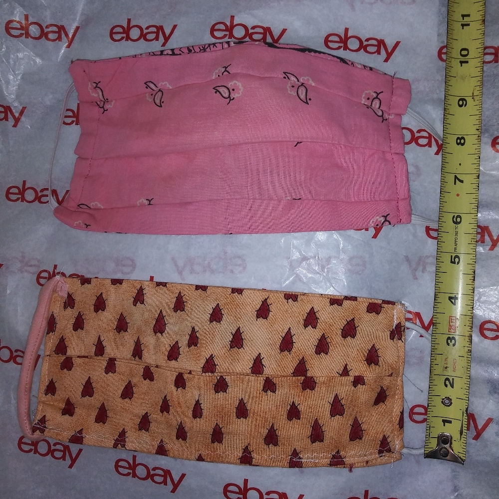 1 Filtered + 1 Unfiltered CLOTH Face Mask BANDANAS - Picture 6 of 8